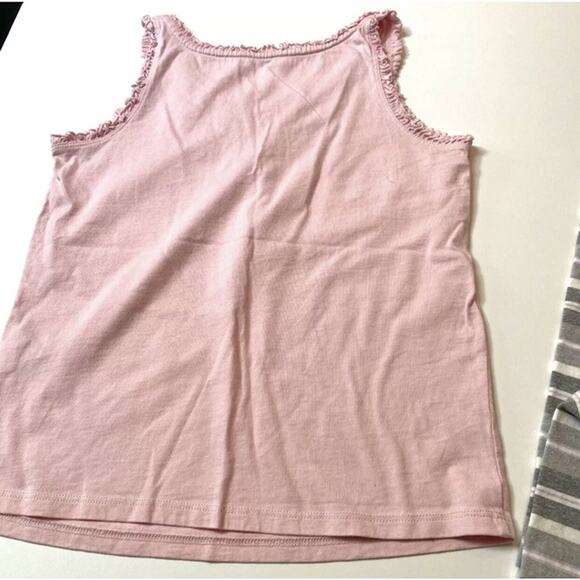 L.L. Bean Pink Ruffle Sleeveless Top & Old Navy Leggings Set Girls Medium 8 EUC - Picture 6 of 6
